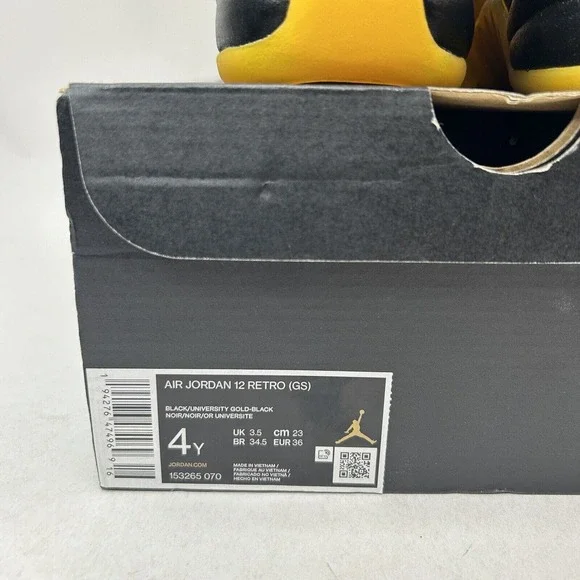 Nike Shoes Air Jordan 12 Retro GS “University Gold” 2024 - Picture 5 of 5